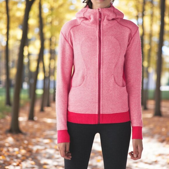 Lululemon On The Daily Hoodie in Heathered Jeweled Magenta 4 - Picture 1 of 8